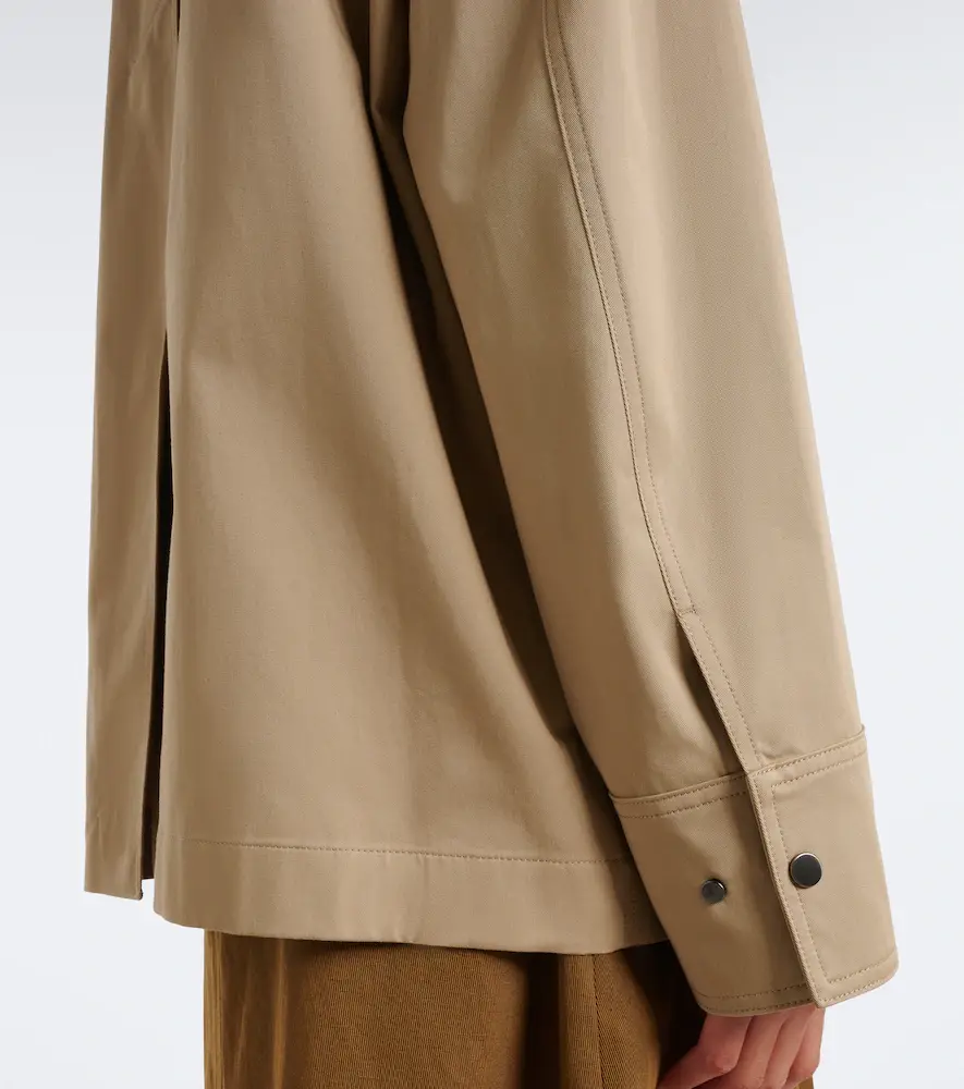 Joseph Athos suede-trimmed cotton jacket | Thumbnail 6 Joseph Athos suede-trimmed cotton jacket | Thumbnail 6