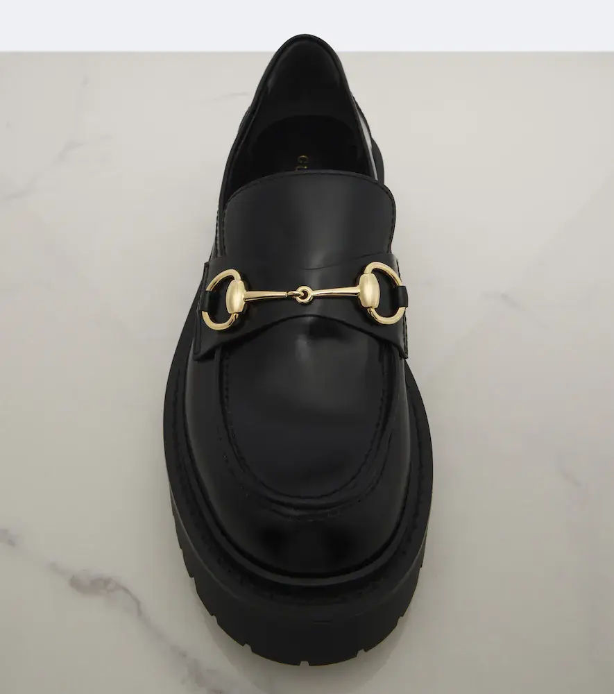 Gucci Rhody Horsebit leather platform loafers | Thumbnail 3 Gucci Rhody Horsebit leather platform loafers | Thumbnail 3