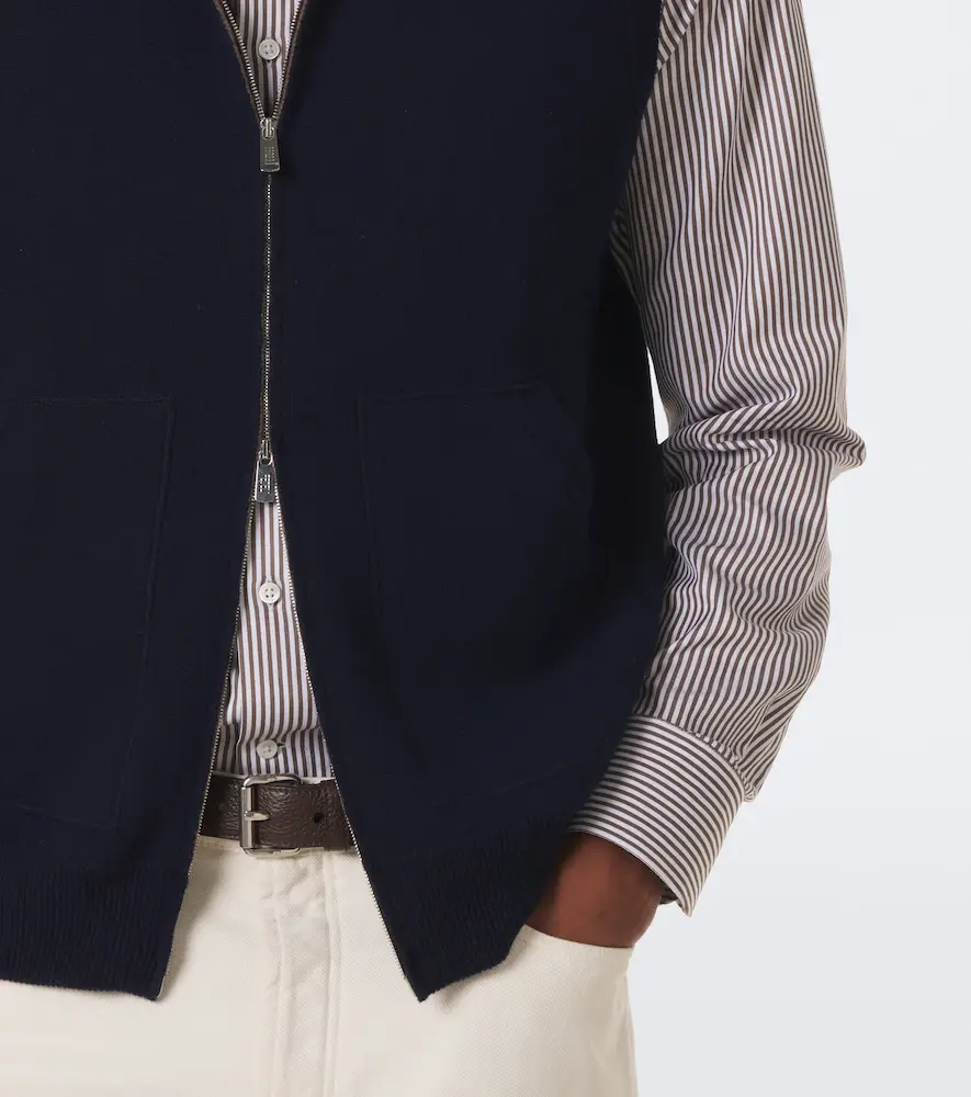 FEDELI Knitted cashmere vest | Thumbnail 3