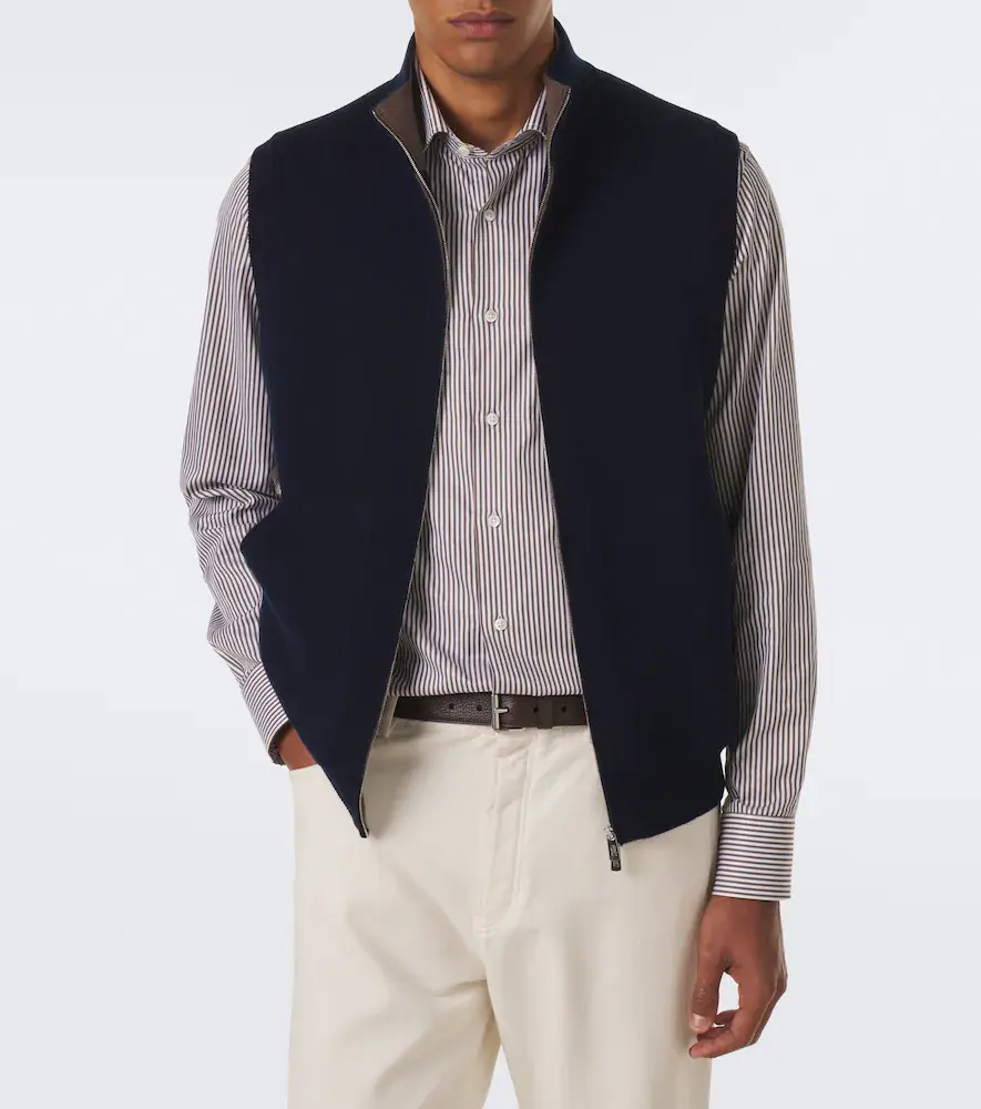 FEDELI Knitted cashmere vest | Thumbnail 4