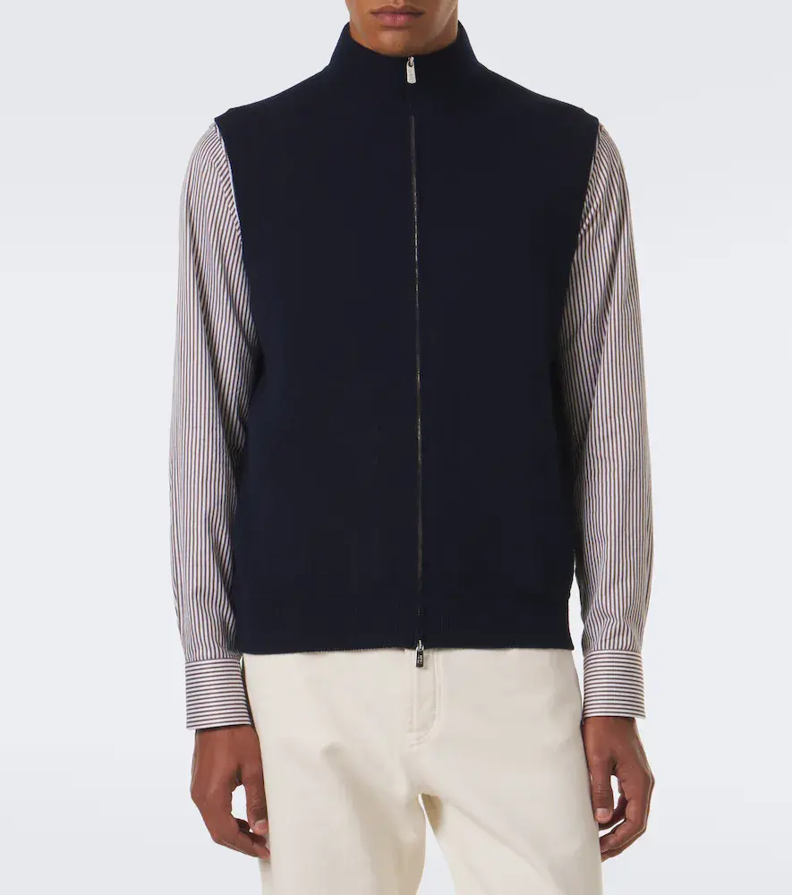 FEDELI Knitted cashmere vest | Thumbnail 5
