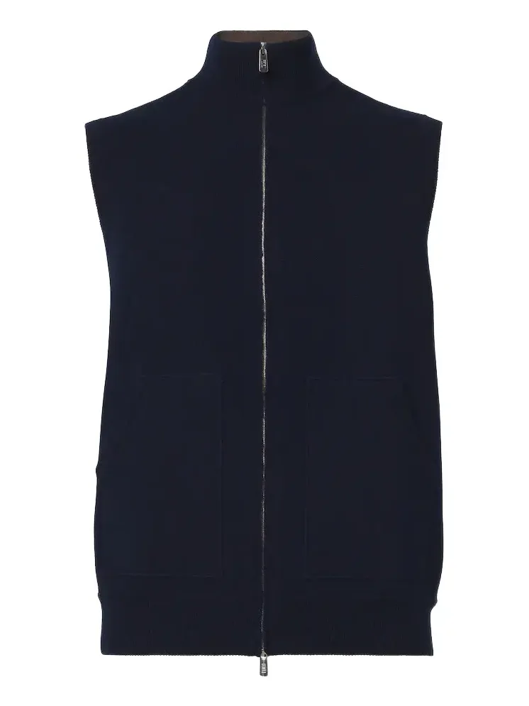 Knitted cashmere vest Knitted cashmere vest