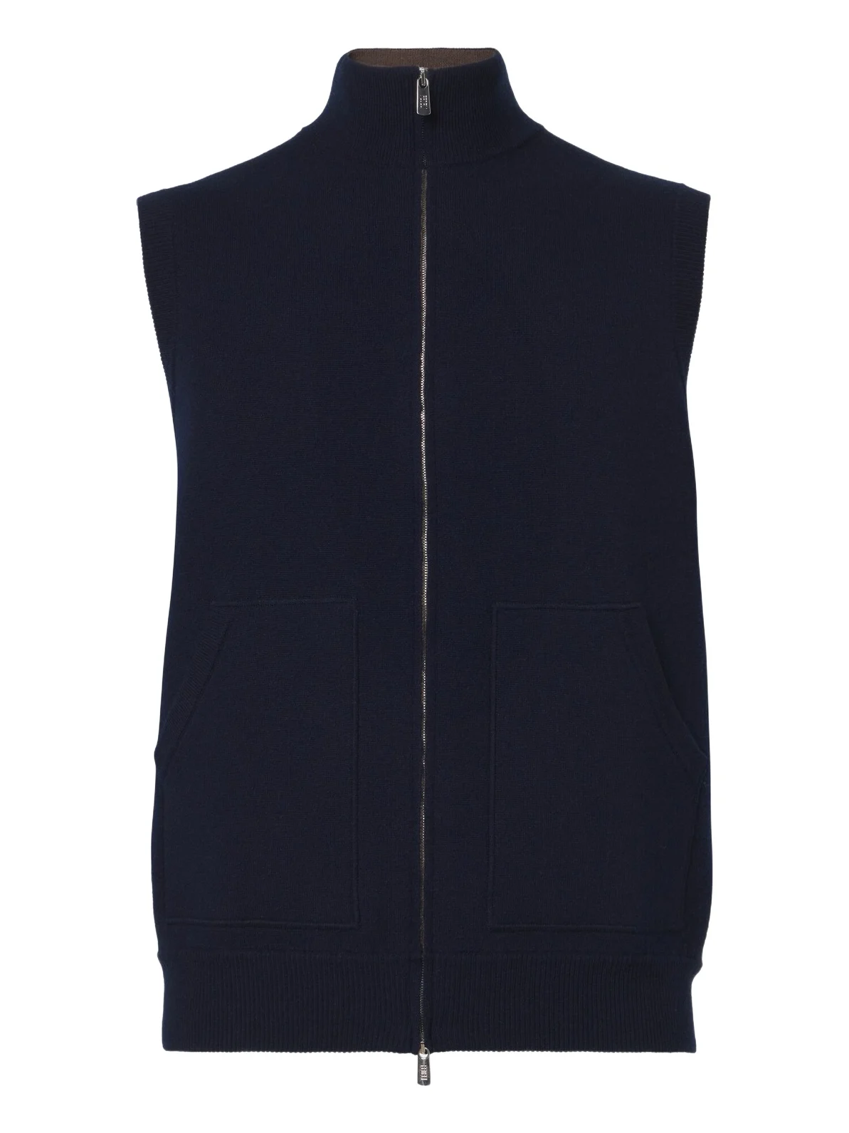 FEDELI Knitted cashmere vest
