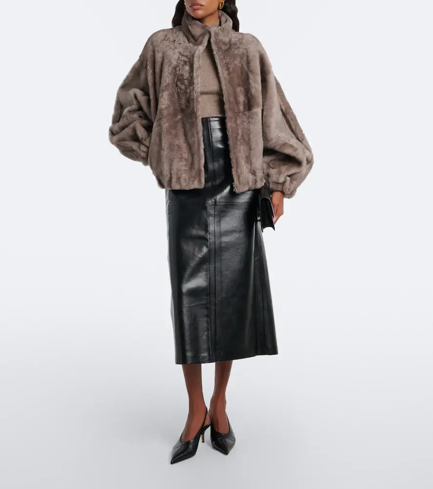Nour Hammour Cortina shearling jacket | Thumbnail 6