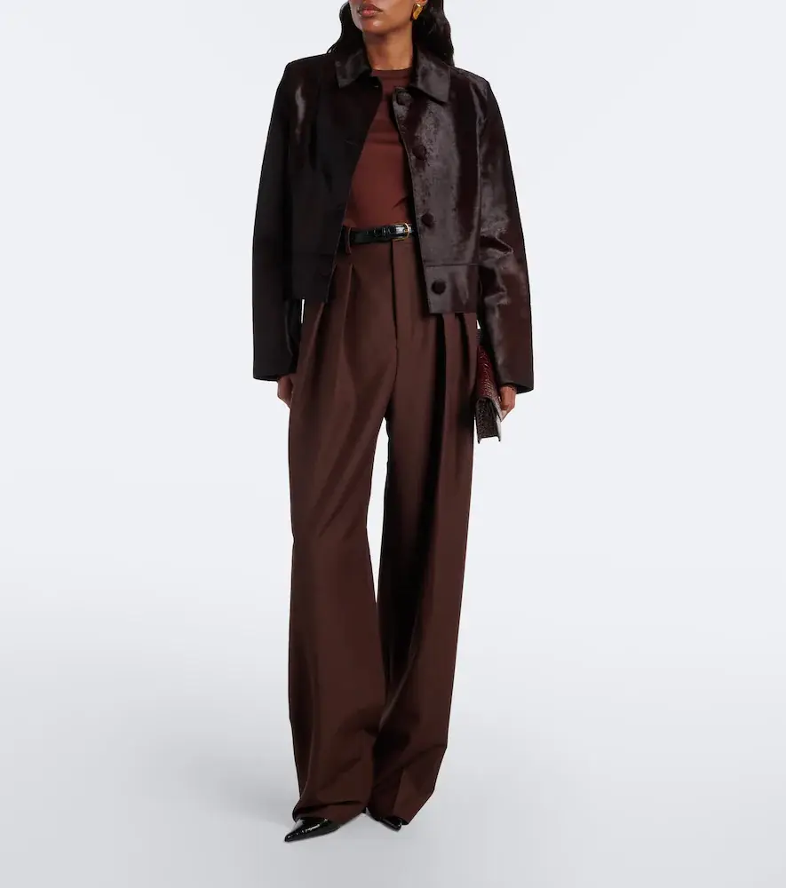 Nour Hammour Hadley calf hair jacket | Thumbnail 2 Nour Hammour Hadley calf hair jacket | Thumbnail 2