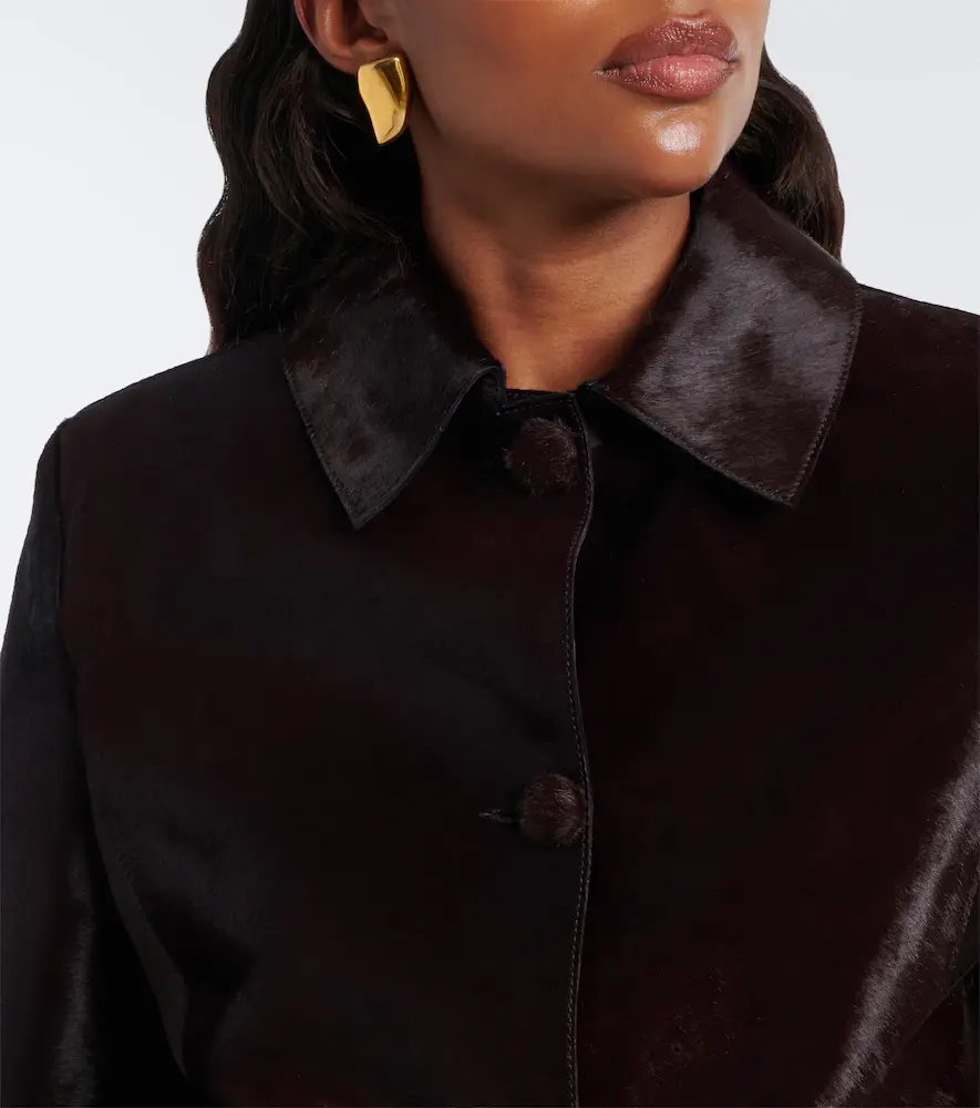 Nour Hammour Hadley calf hair jacket | Thumbnail 3 Nour Hammour Hadley calf hair jacket | Thumbnail 3