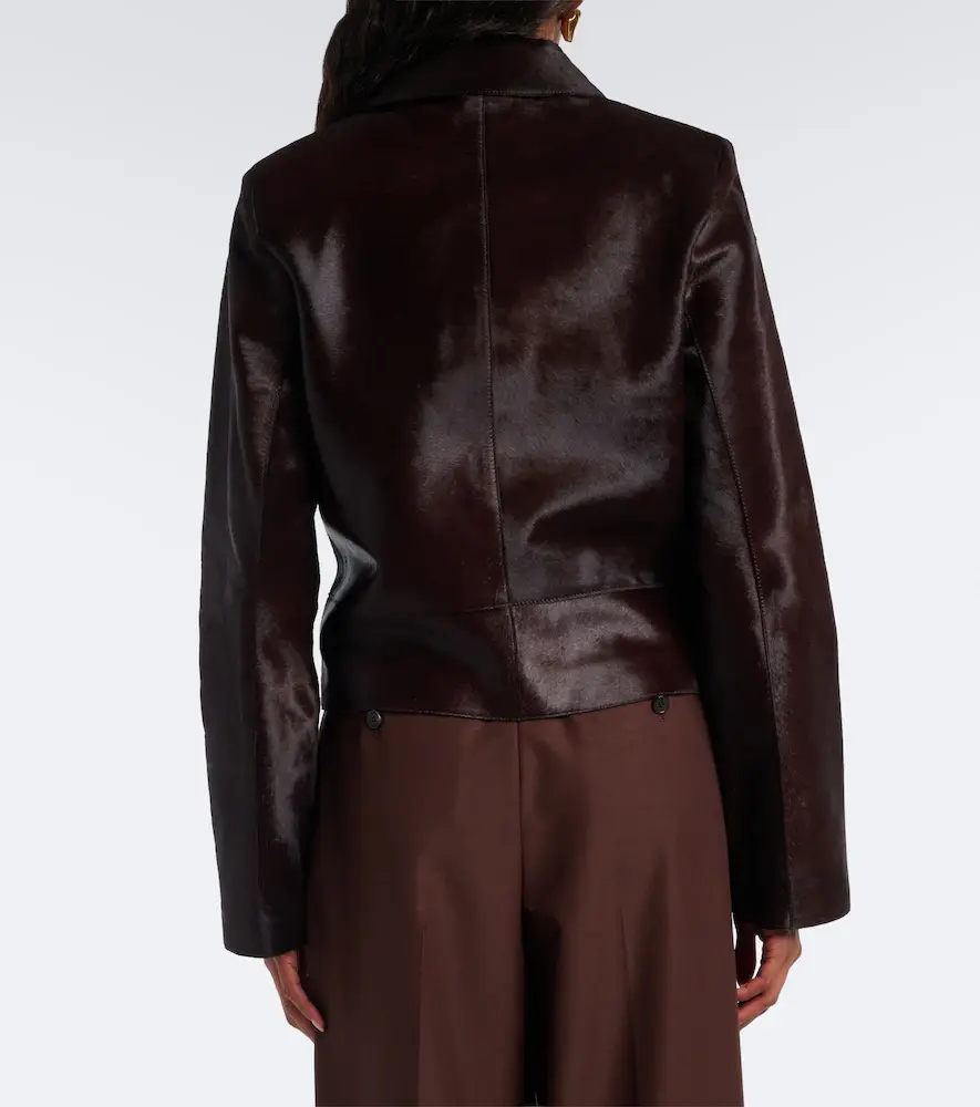 Nour Hammour Hadley calf hair jacket | Thumbnail 4 Nour Hammour Hadley calf hair jacket | Thumbnail 4