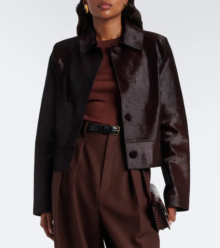 Nour Hammour Hadley calf hair jacket | Thumbnail 6 Nour Hammour Hadley calf hair jacket | Thumbnail 6