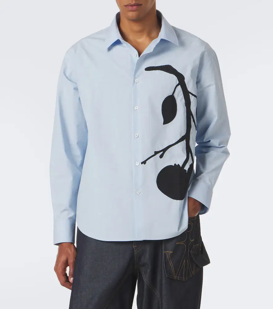 JW Anderson Appliqué cotton poplin shirt | Thumbnail 5 JW Anderson Appliqué cotton poplin shirt | Thumbnail 5