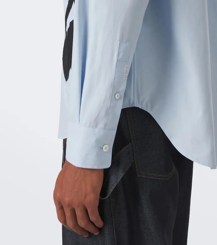 JW Anderson Appliqué cotton poplin shirt | Thumbnail 6 JW Anderson Appliqué cotton poplin shirt | Thumbnail 6