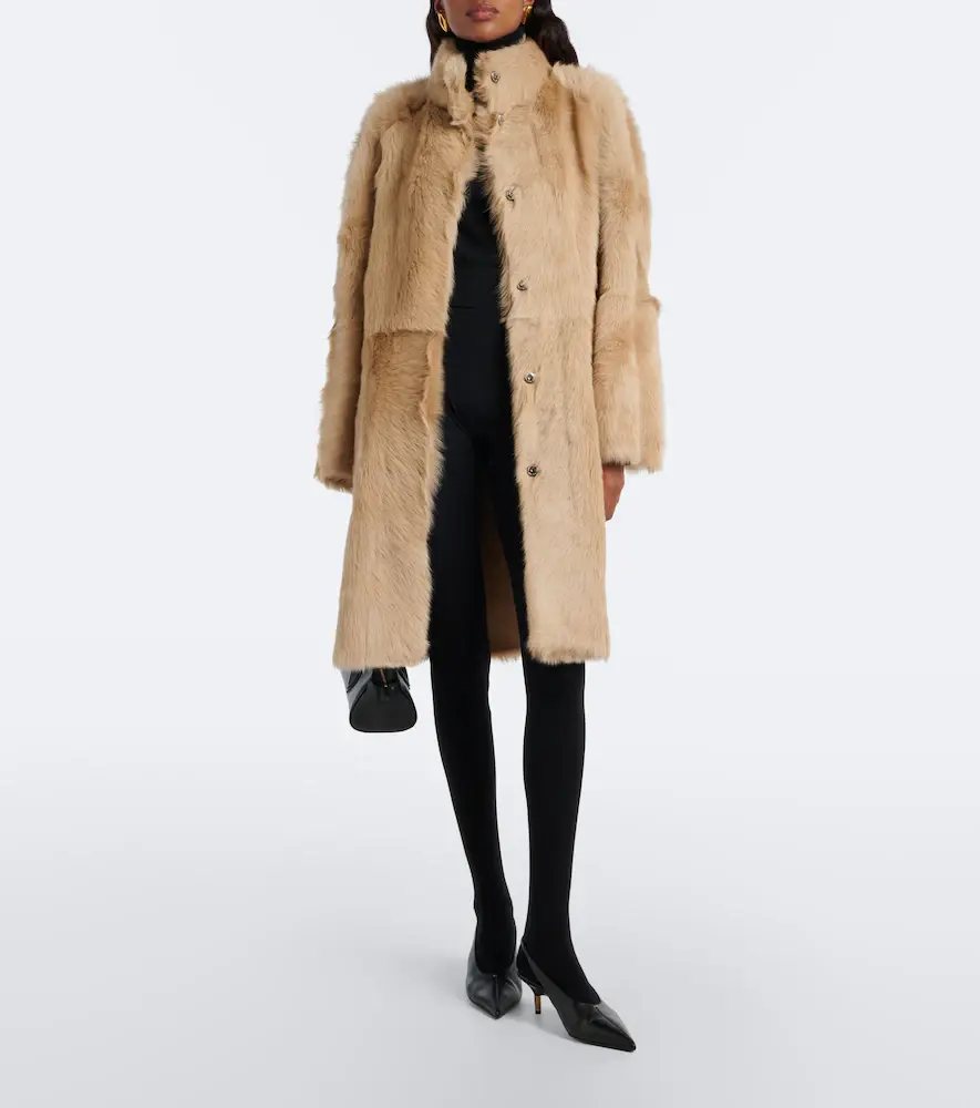 Nour Hammour Blaise shearling coat | Thumbnail 3