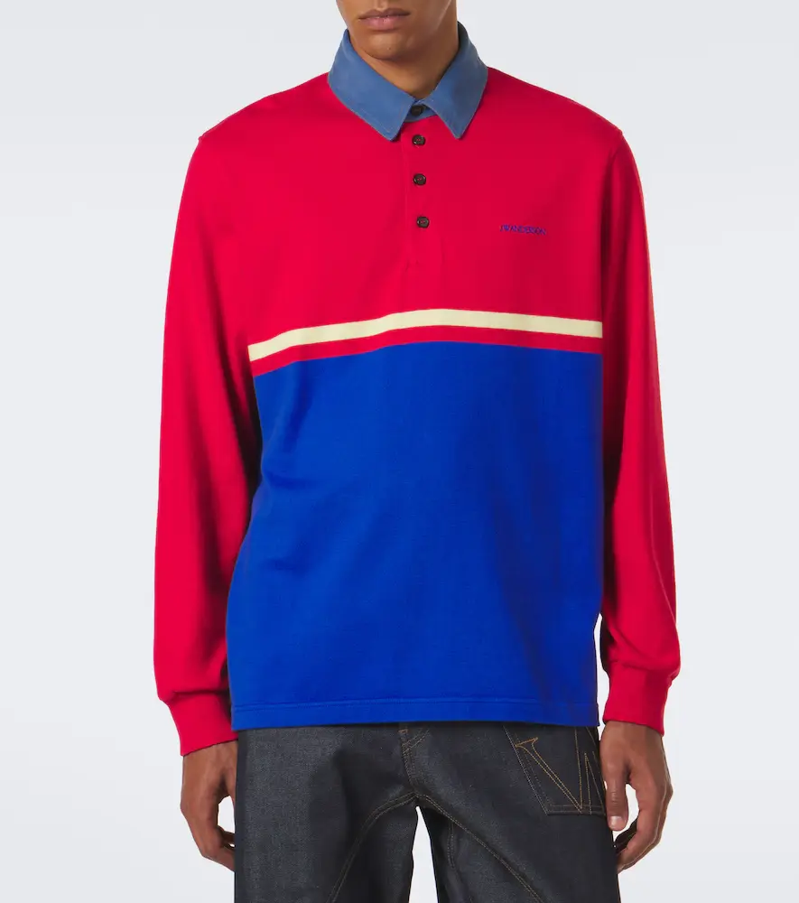 JW Anderson Paneled cotton jersey polo shirt | Thumbnail 7 JW Anderson Paneled cotton jersey polo shirt | Thumbnail 7