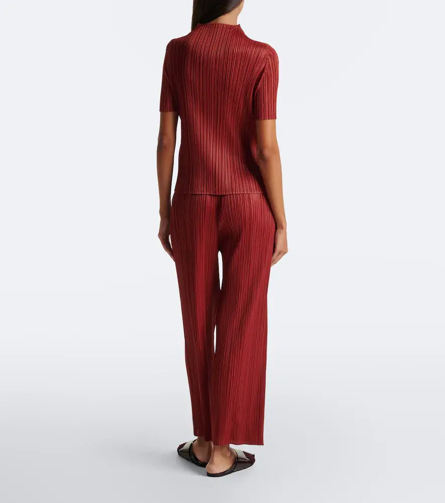 Pleats Please Issey Miyake Monthly Colors: September pleated straight pants | Thumbnail 2