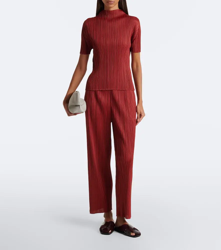 Pleats Please Issey Miyake Monthly Colors: September pleated straight pants | Thumbnail 6
