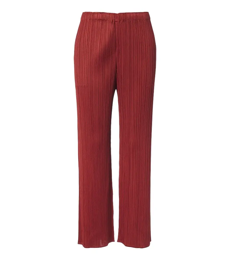 Pleats Please Issey Miyake Monthly Colors: September pleated straight pants