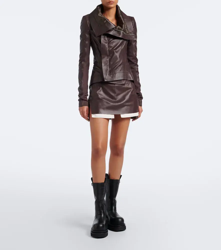 Rick Owens Leather mid-calf boots | Thumbnail 6