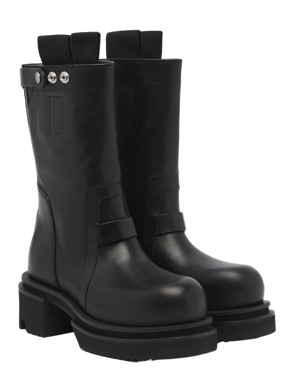 Leather mid-calf boots Leather mid-calf boots