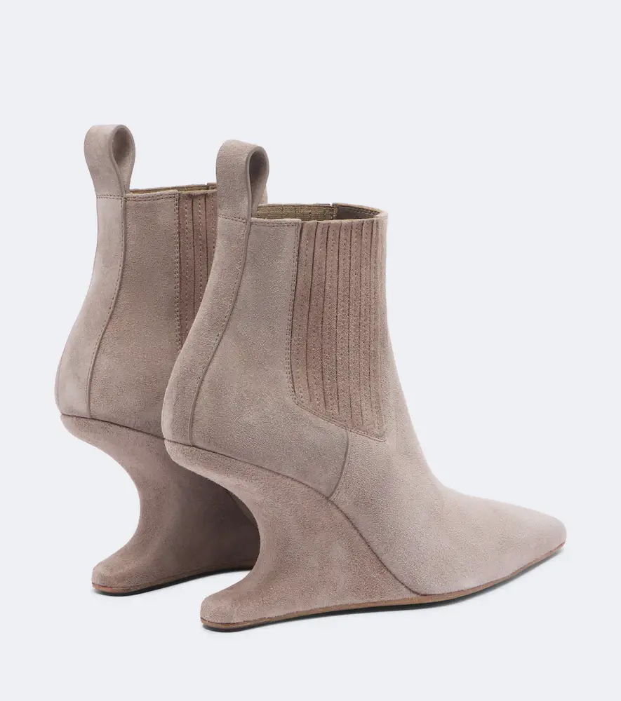 Rick Owens Cantilever suede ankle boots | Thumbnail 2 Rick Owens Cantilever suede ankle boots | Thumbnail 2