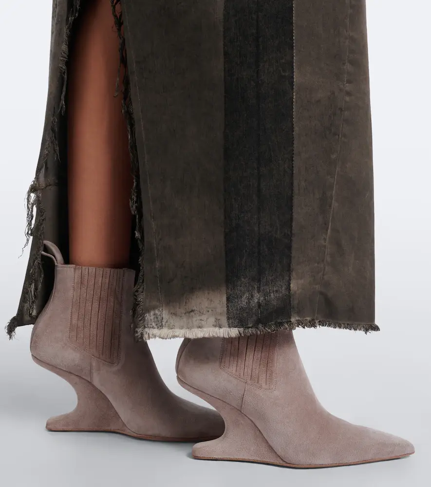 Rick Owens Cantilever suede ankle boots | Thumbnail 6 Rick Owens Cantilever suede ankle boots | Thumbnail 6