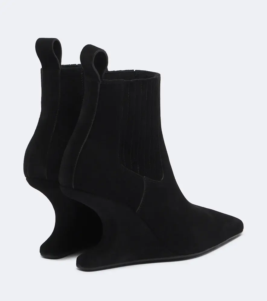 Rick Owens Cantilever suede wedge boots | Thumbnail 3 Rick Owens Cantilever suede wedge boots | Thumbnail 3