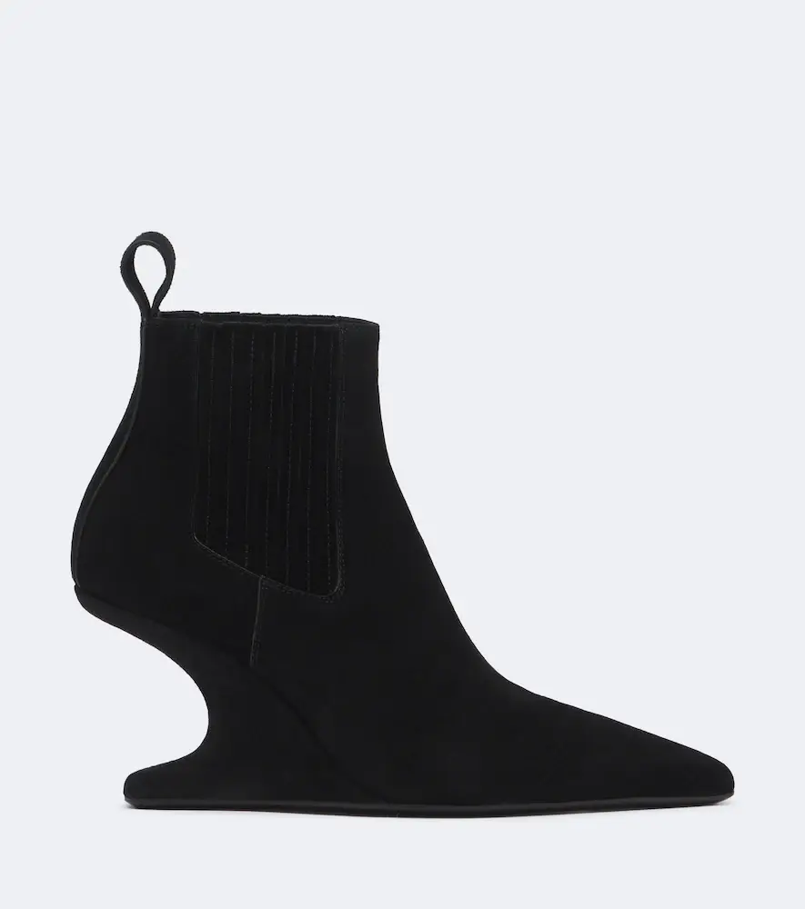 Rick Owens Cantilever suede wedge boots | Thumbnail 4 Rick Owens Cantilever suede wedge boots | Thumbnail 4