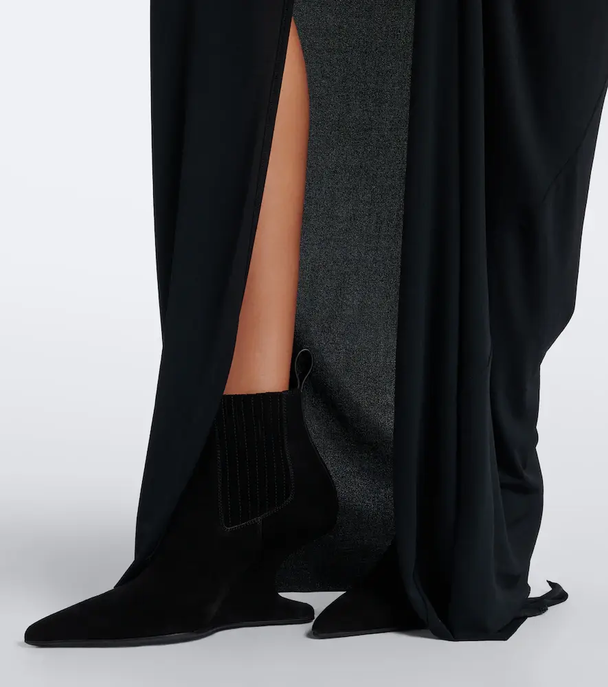 Rick Owens Cantilever suede wedge boots | Thumbnail 6 Rick Owens Cantilever suede wedge boots | Thumbnail 6
