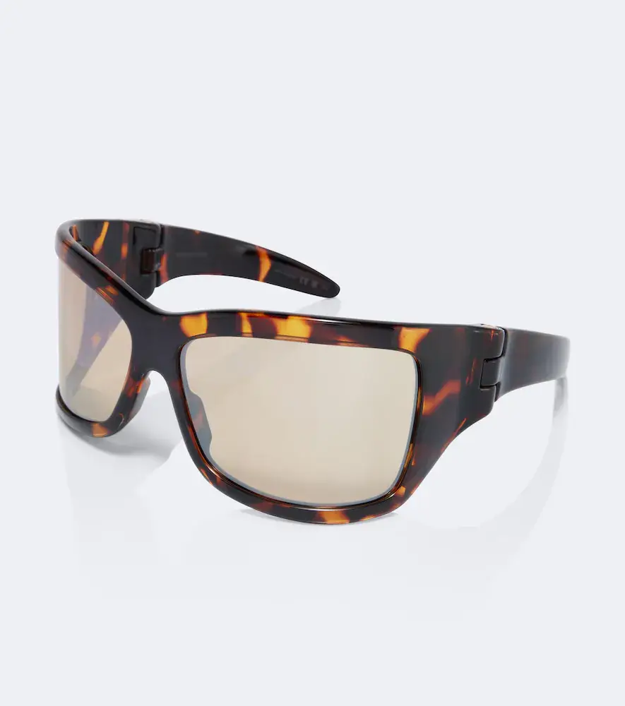 Bottega Veneta Intrecciato shield sunglasses | Thumbnail 3 Bottega Veneta Intrecciato shield sunglasses | Thumbnail 3