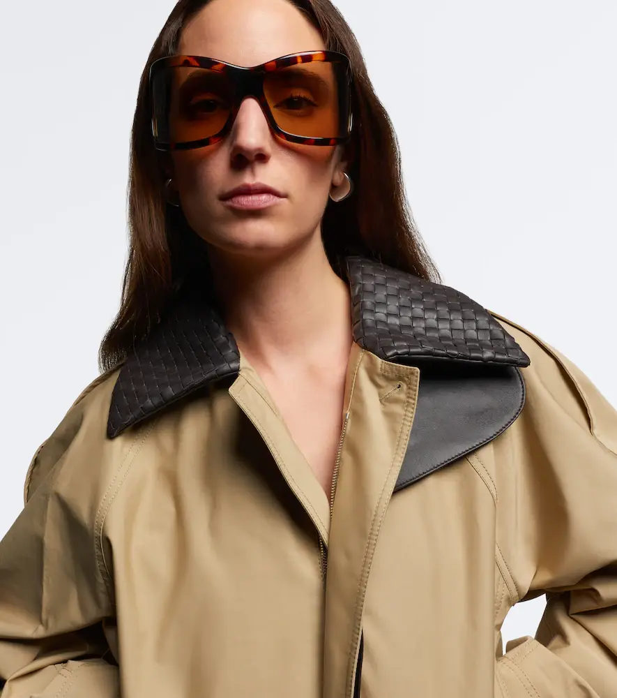 Bottega Veneta Intrecciato shield sunglasses | Thumbnail 5 Bottega Veneta Intrecciato shield sunglasses | Thumbnail 5