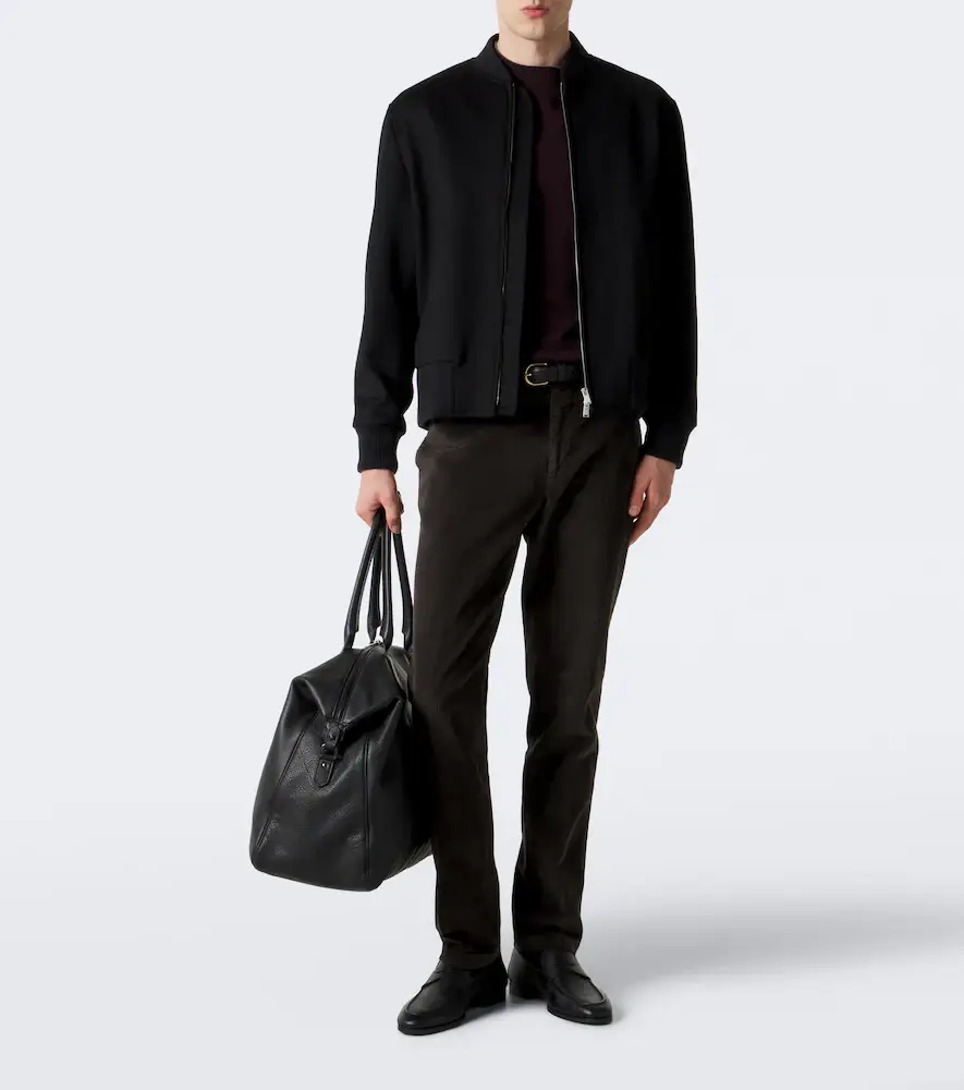 Thom Sweeney Cotton and silk-blend corduroy chinos | Thumbnail 5