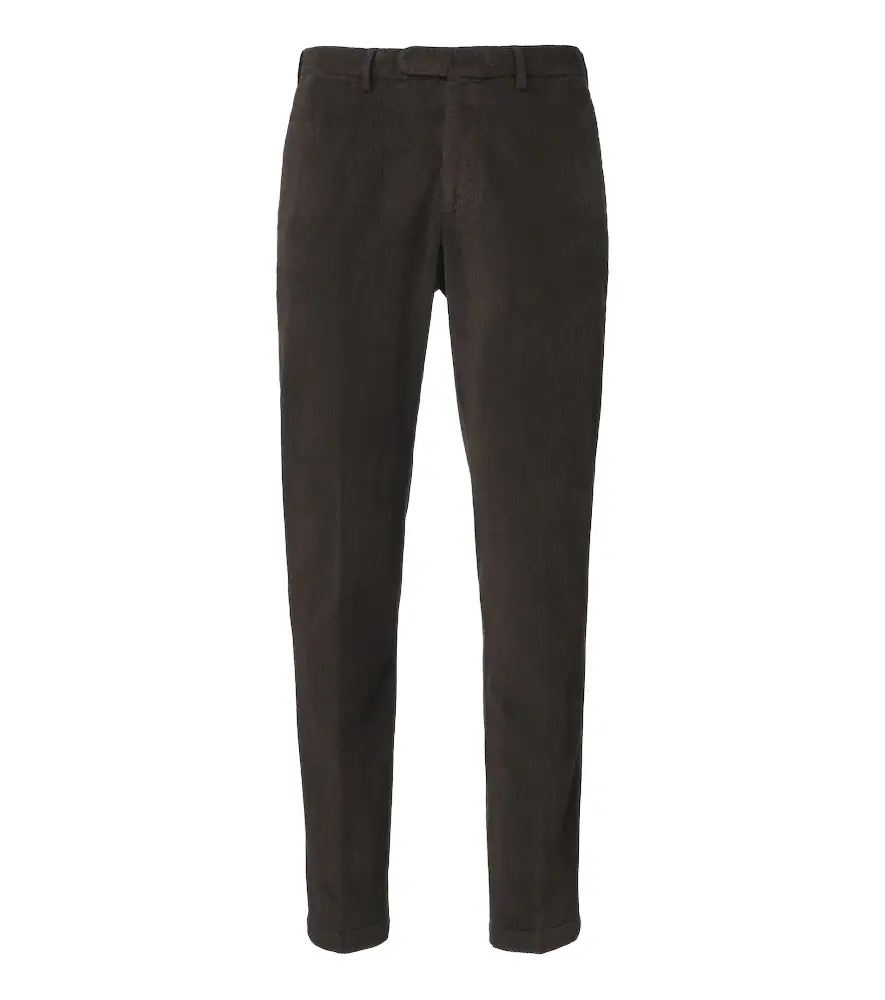 Cotton and silk-blend corduroy chinos Cotton and silk-blend corduroy chinos