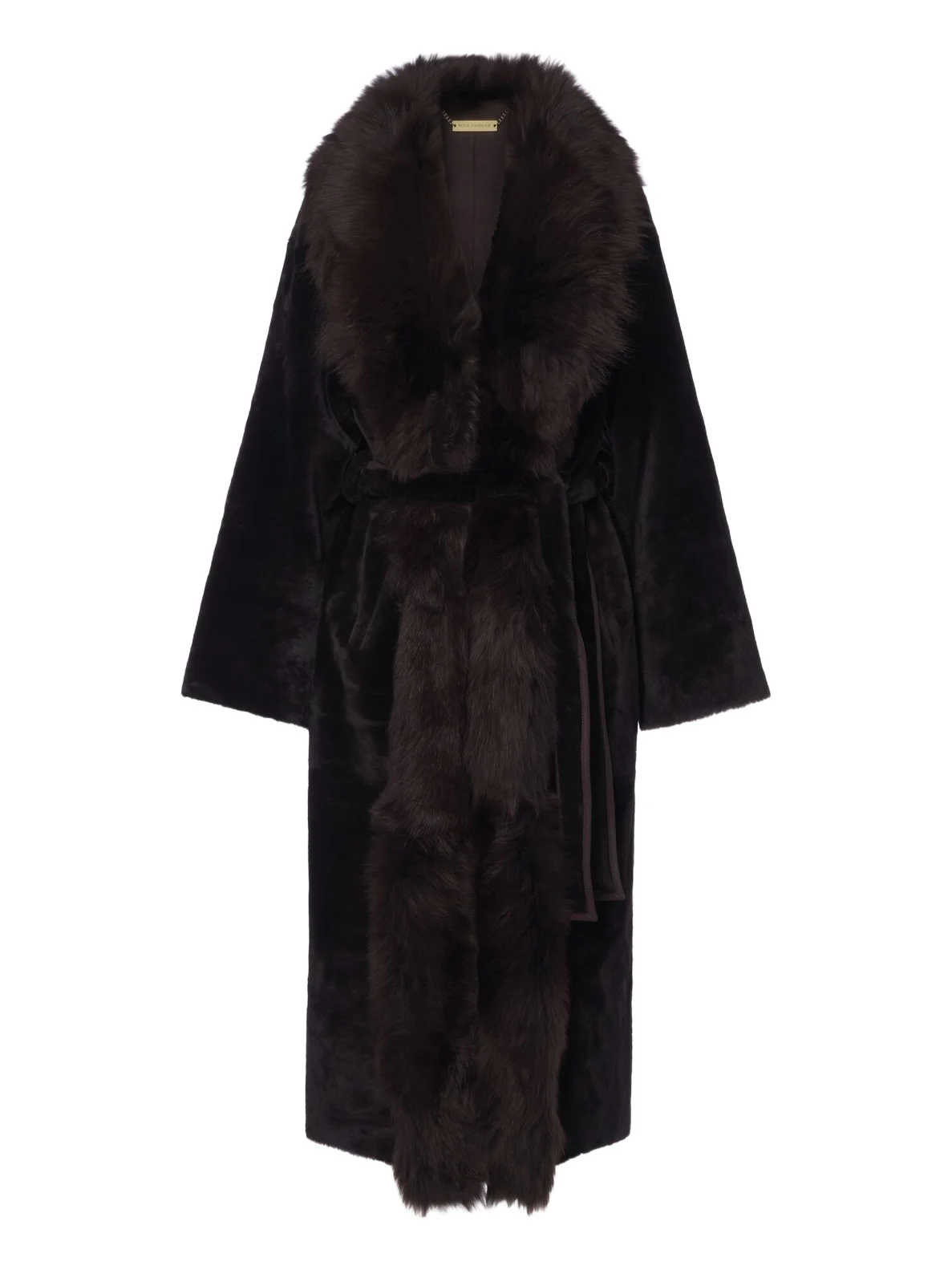 Isadora shearling wrap coat Isadora shearling wrap coat