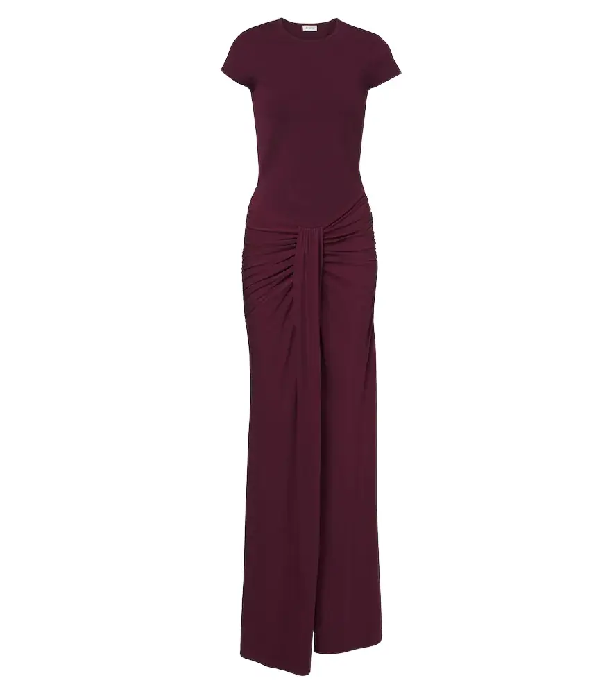 Matilde draped jersey gown