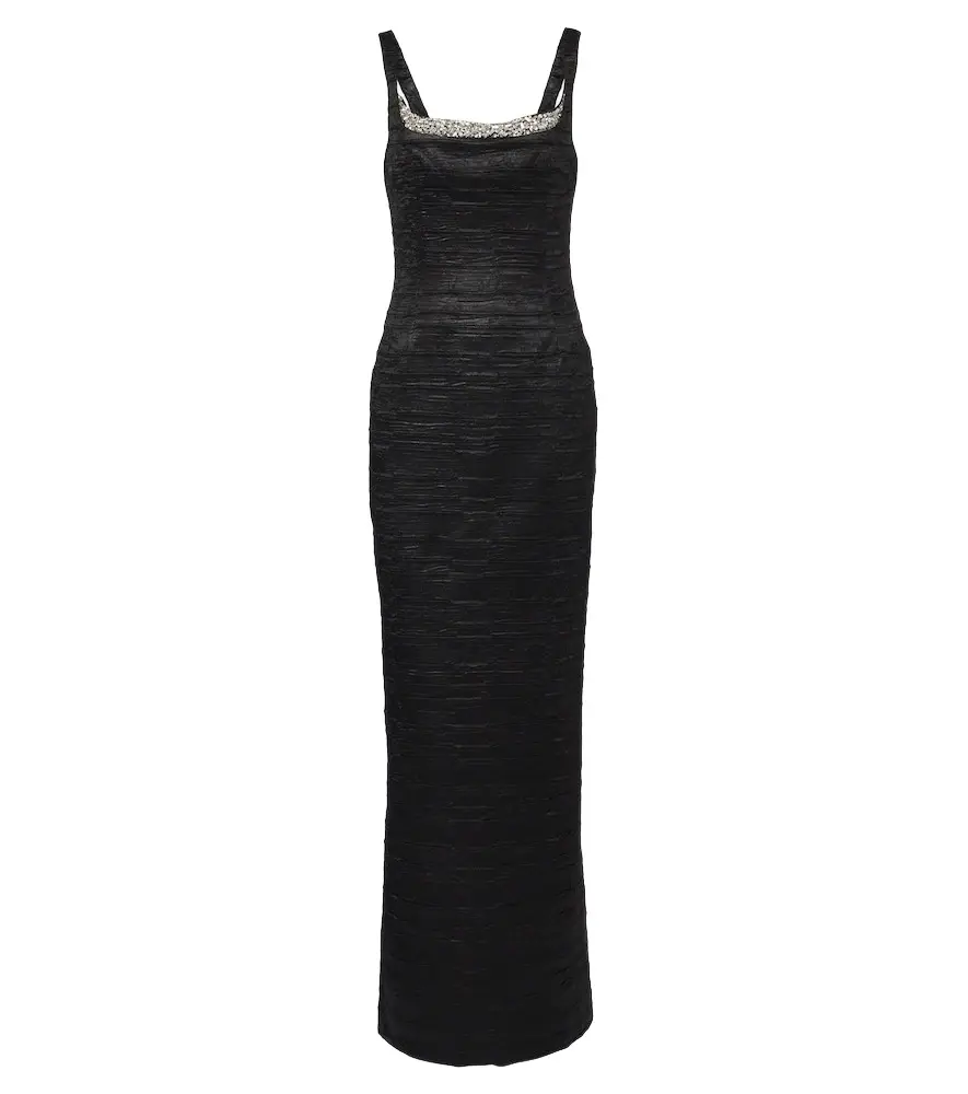 Simkhai Martina embellished satin gown