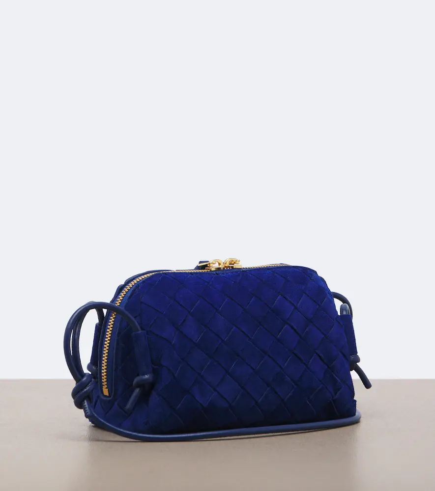 Bottega Veneta Concert Intrecciato suede crossbody bag | Thumbnail 2 Bottega Veneta Concert Intrecciato suede crossbody bag | Thumbnail 2
