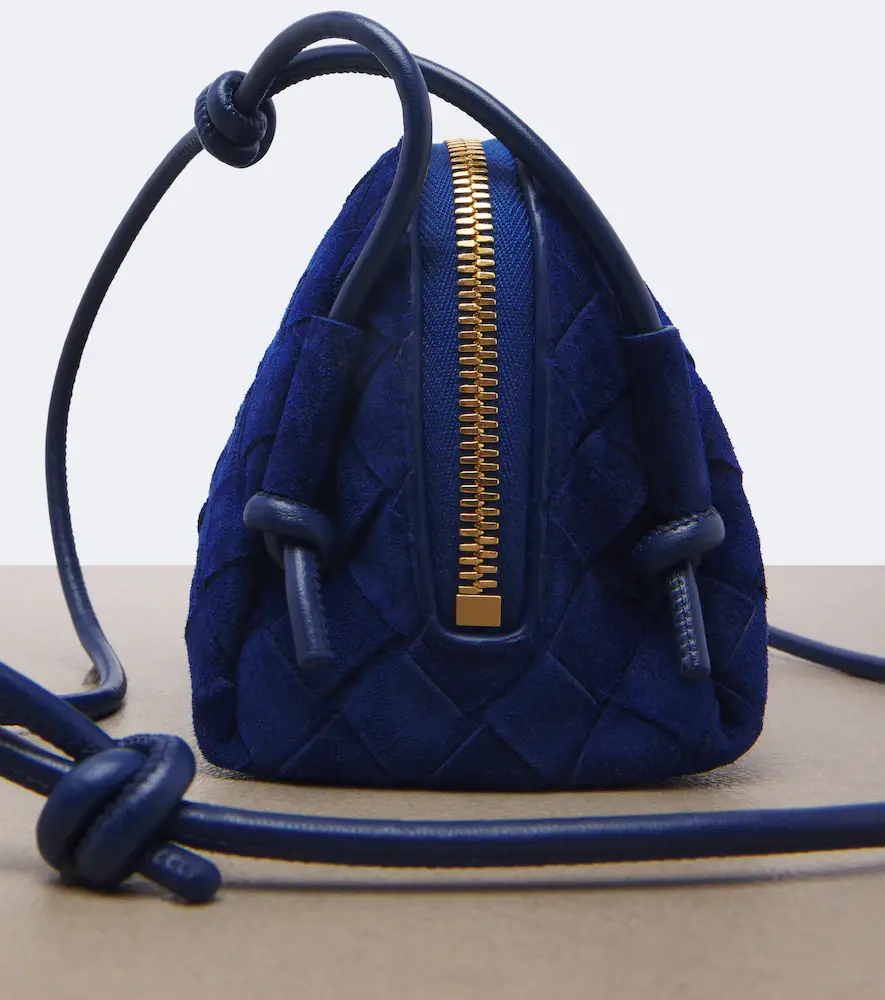 Bottega Veneta Concert Intrecciato suede crossbody bag | Thumbnail 3 Bottega Veneta Concert Intrecciato suede crossbody bag | Thumbnail 3