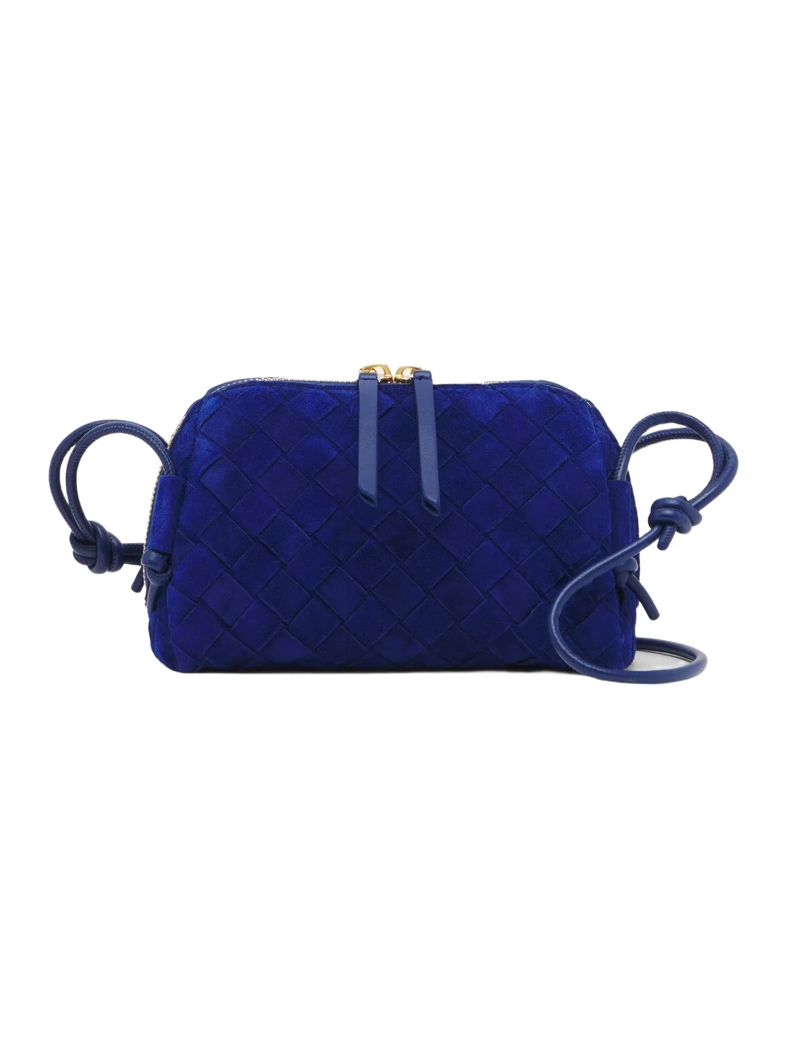 Concert Intrecciato suede crossbody bag