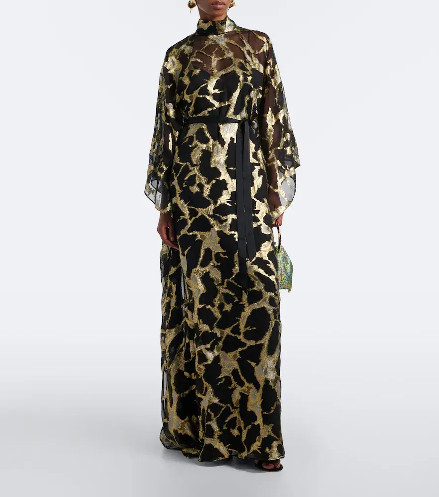 Taller Marmo Kintsugi silk-blend fil coupé kaftan | Thumbnail 2 Taller Marmo Kintsugi silk-blend fil coupé kaftan | Thumbnail 2