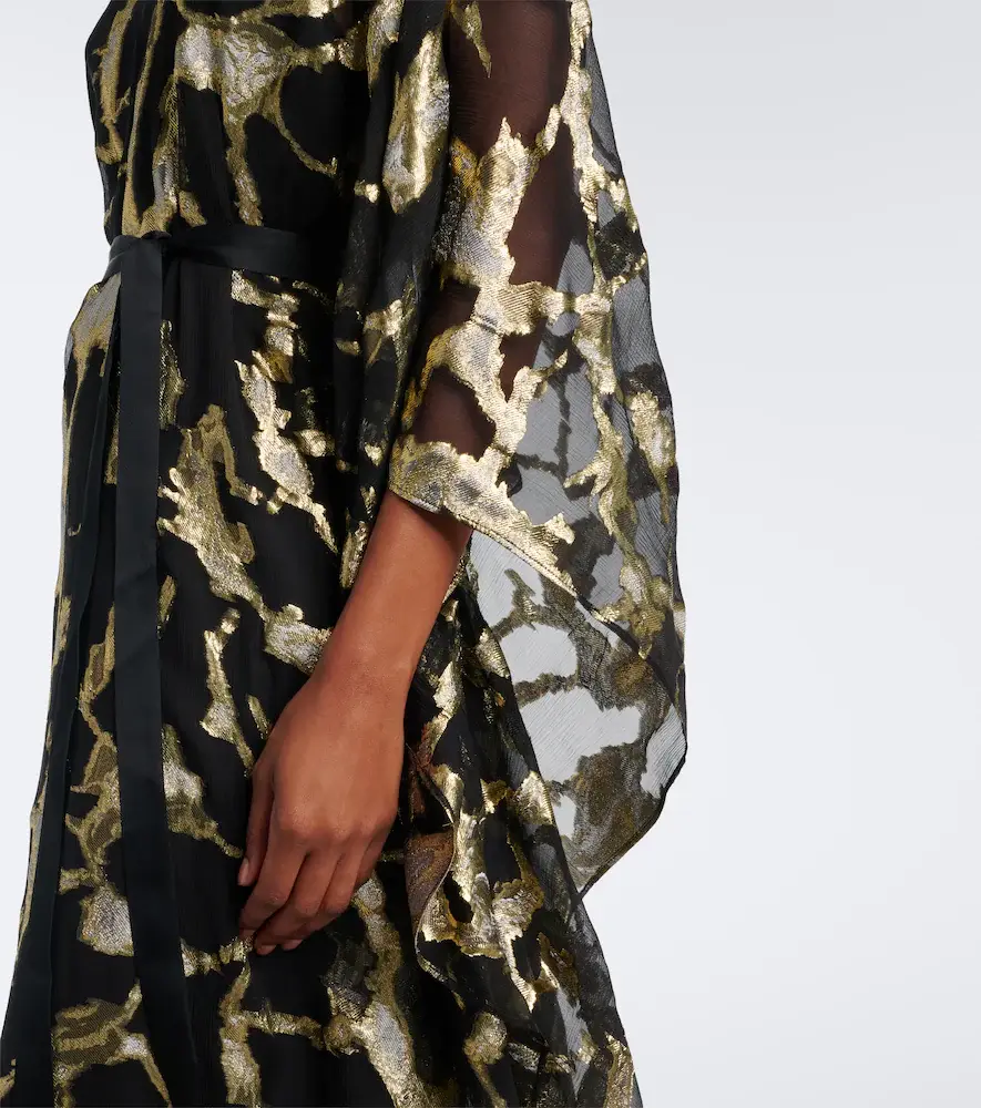 Taller Marmo Kintsugi silk-blend fil coupé kaftan | Thumbnail 3 Taller Marmo Kintsugi silk-blend fil coupé kaftan | Thumbnail 3
