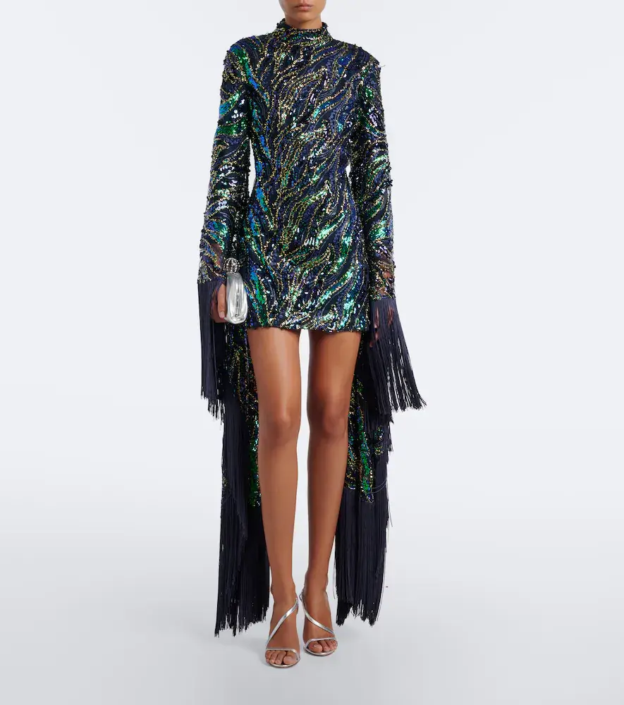 Taller Marmo Disco Dragon sequined tulle minidress | Thumbnail 3 Taller Marmo Disco Dragon sequined tulle minidress | Thumbnail 3
