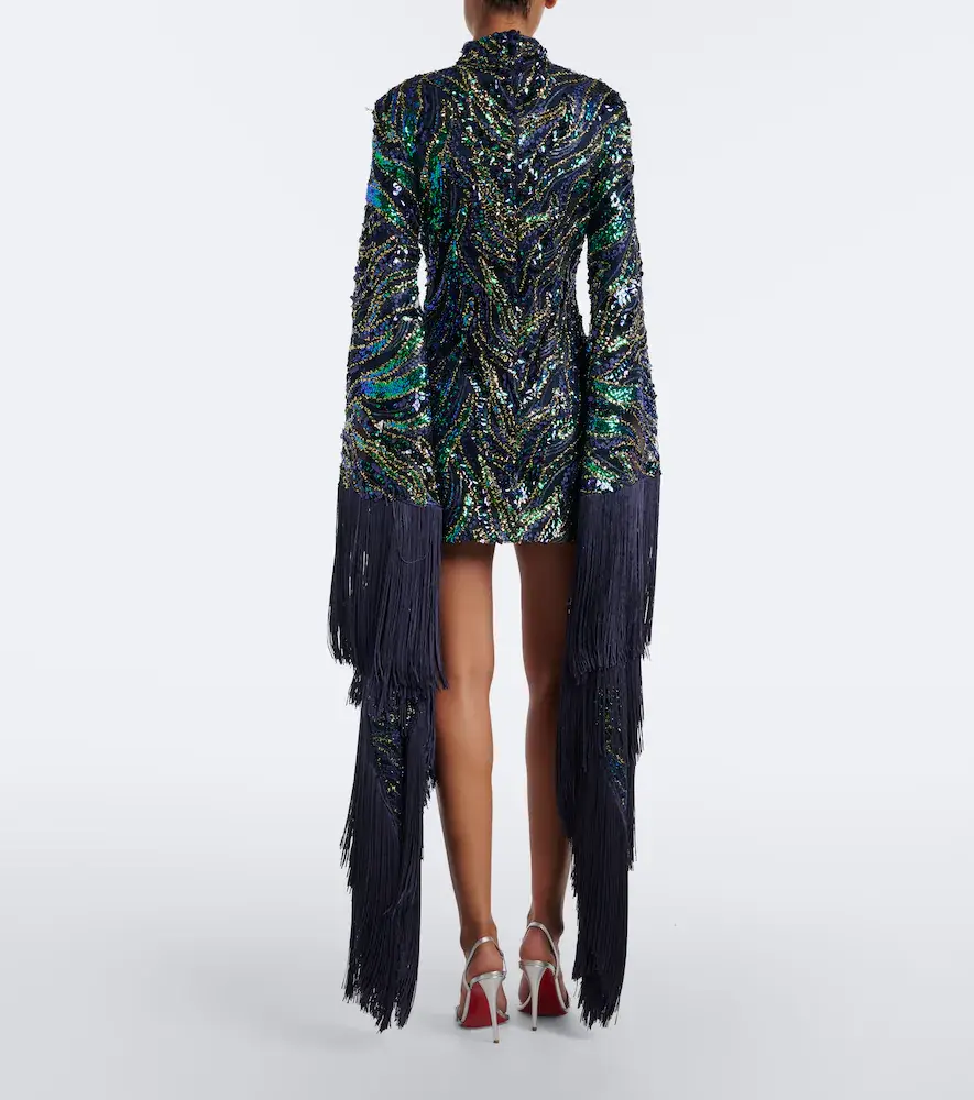 Taller Marmo Disco Dragon sequined tulle minidress | Thumbnail 4 Taller Marmo Disco Dragon sequined tulle minidress | Thumbnail 4
