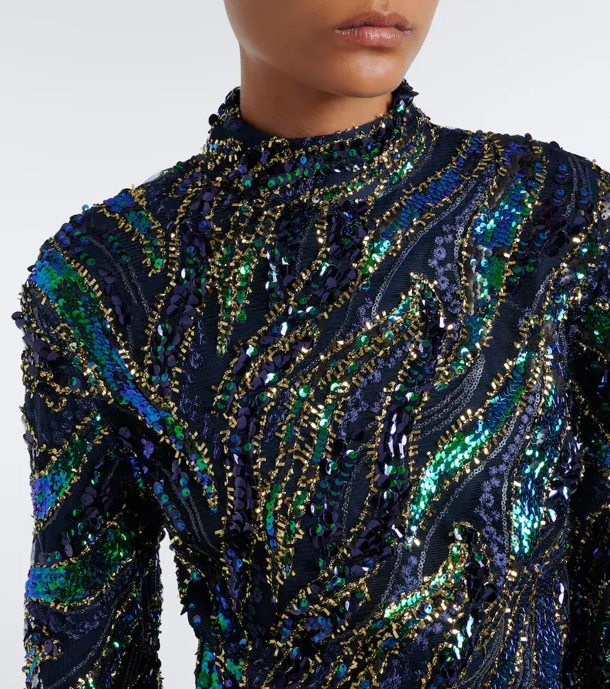 Taller Marmo Disco Dragon sequined tulle minidress | Thumbnail 5 Taller Marmo Disco Dragon sequined tulle minidress | Thumbnail 5