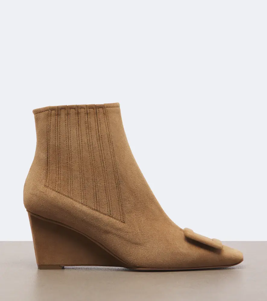 Roger Vivier Belle Vivier suede wedge ankle boots | Thumbnail 2 Roger Vivier Belle Vivier suede wedge ankle boots | Thumbnail 2