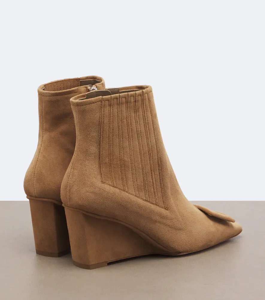 Roger Vivier Belle Vivier suede wedge ankle boots | Thumbnail 4 Roger Vivier Belle Vivier suede wedge ankle boots | Thumbnail 4