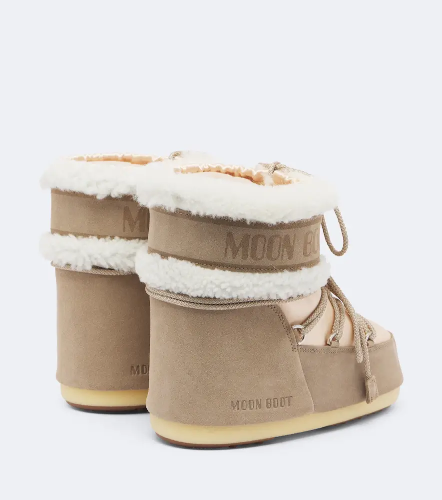 Moon Boot Icon Low Pearly Plus satin snow boots | Thumbnail 4