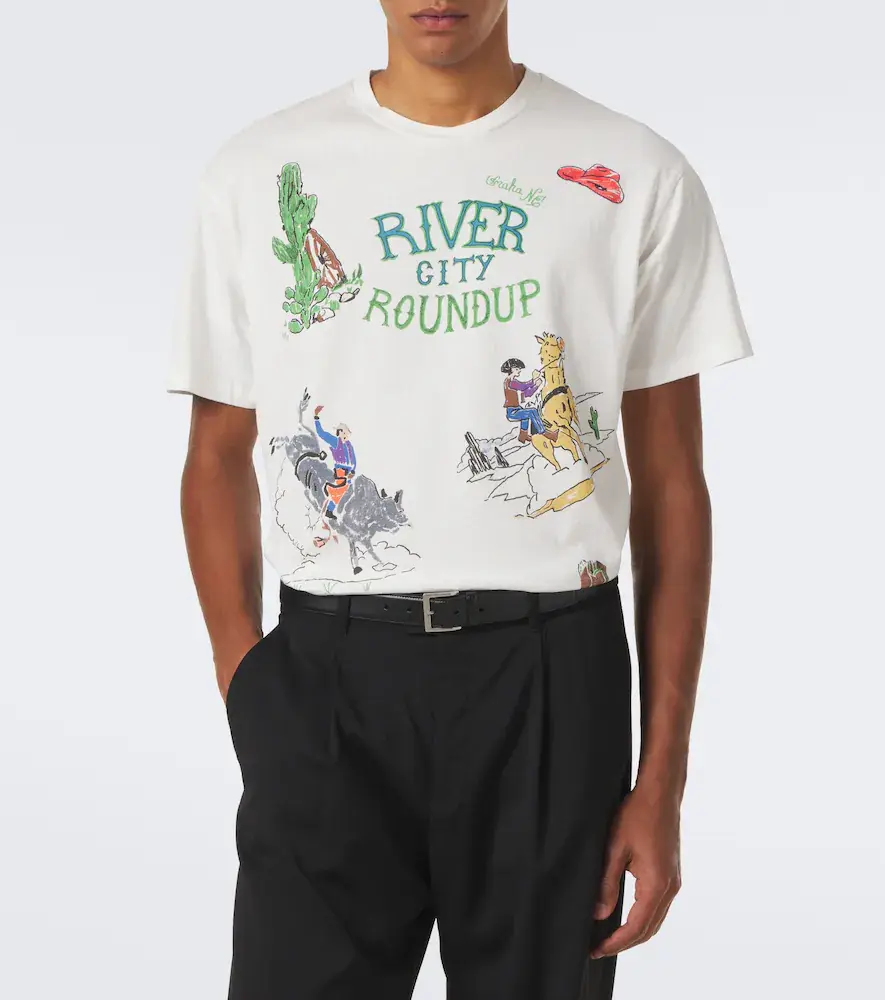 BODE Printed cotton jersey T-shirt | Thumbnail 4 BODE Printed cotton jersey T-shirt | Thumbnail 4