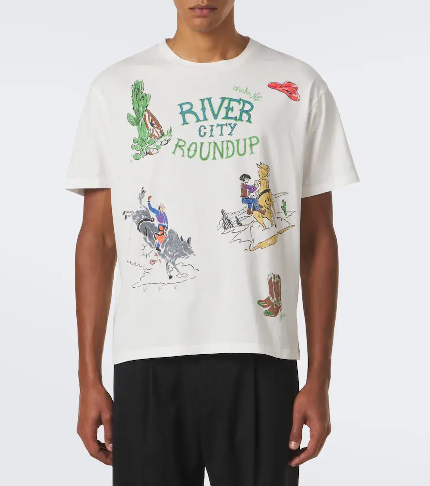 BODE Printed cotton jersey T-shirt | Thumbnail 6 BODE Printed cotton jersey T-shirt | Thumbnail 6