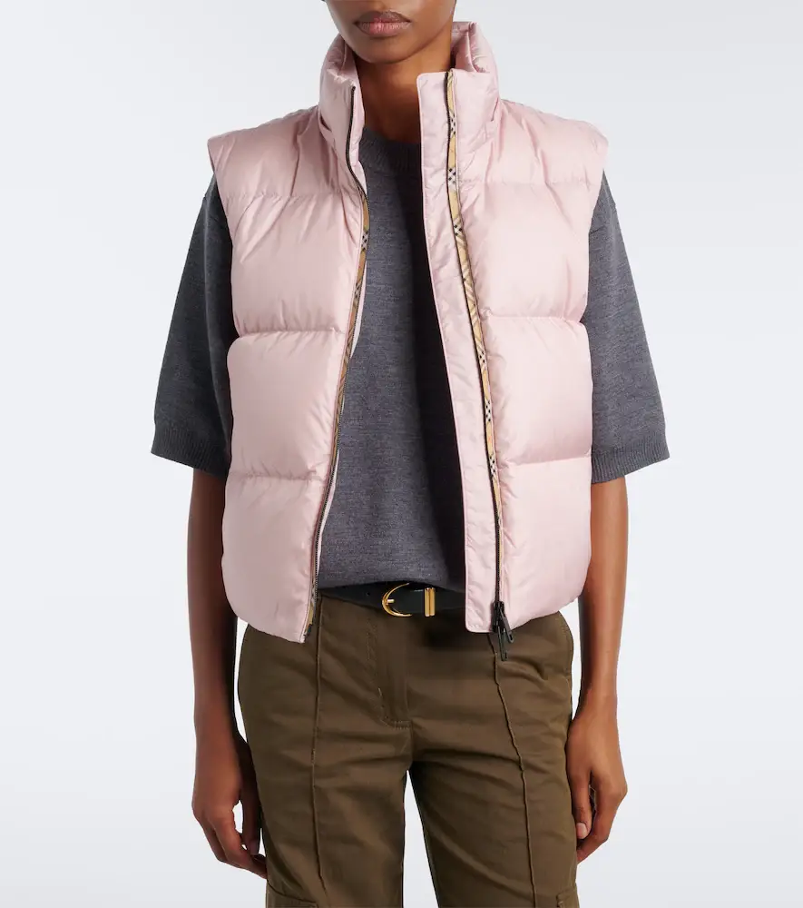 Burberry Check hooded down jacket | Thumbnail 7 Burberry Check hooded down jacket | Thumbnail 7