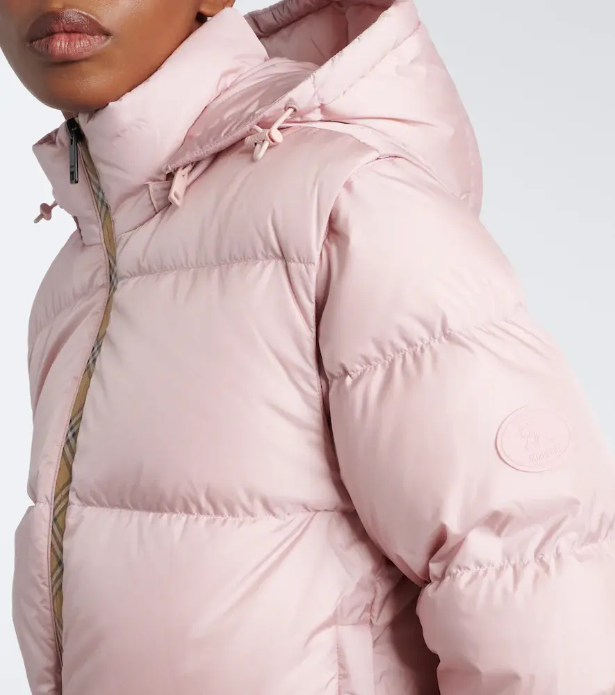 Burberry Check hooded down jacket | Thumbnail 8 Burberry Check hooded down jacket | Thumbnail 8