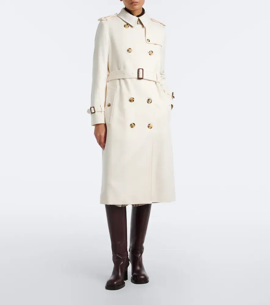 Burberry Double-breasted cashmere trench coat | Thumbnail 5