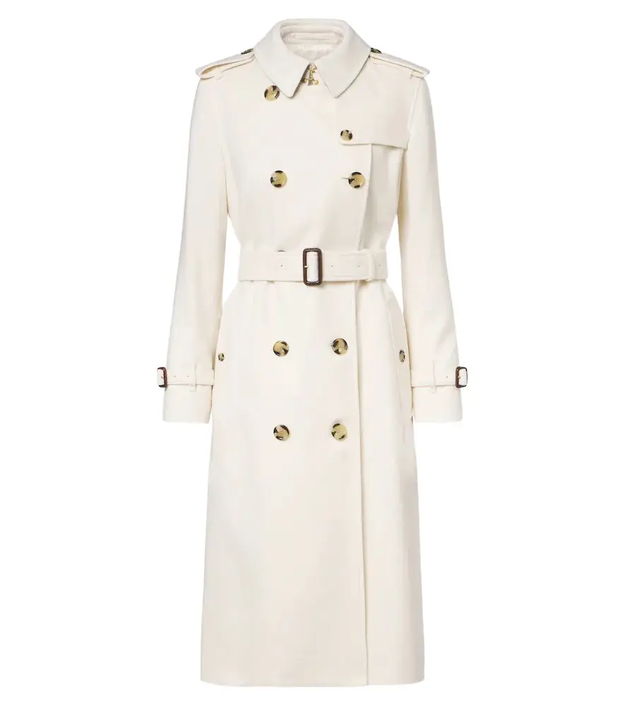Burberry Double-breasted cashmere trench coat